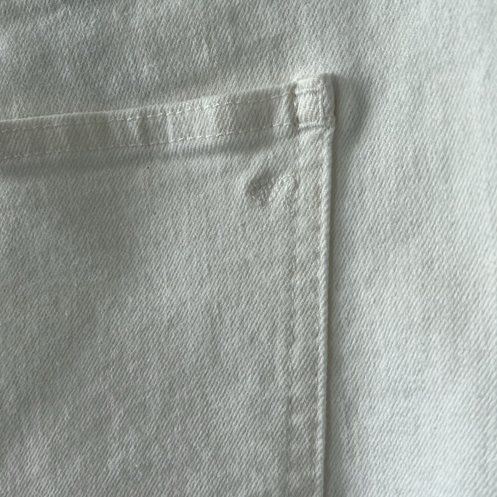 NWT Madewell Women's The Plus Curvy Perfect Vintage Jean in Tile White - Picture 7 of 10